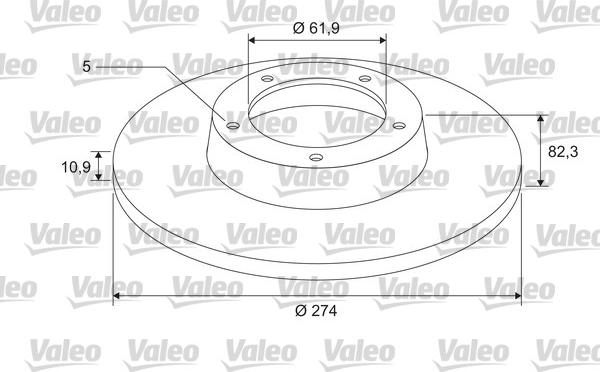 Valeo 675402 - Brake Disc autospares.lv