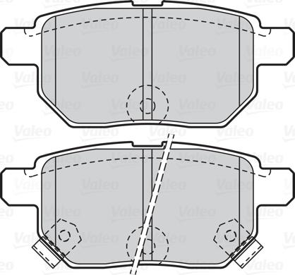 Valeo 670933 - Brake Pad Set, disc brake autospares.lv