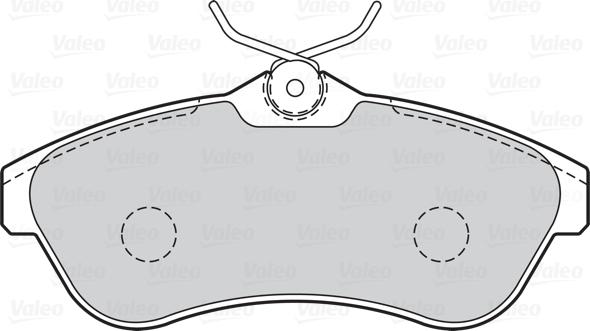 Valeo 670501 - Brake Pad Set, disc brake autospares.lv