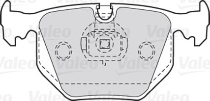 Valeo 670580 - Brake Pad Set, disc brake autospares.lv