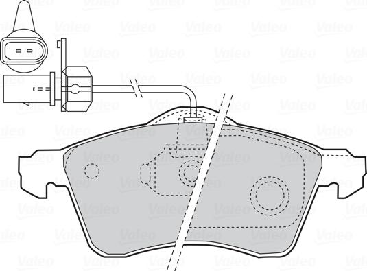 Valeo 670676 - Brake Pad Set, disc brake autospares.lv