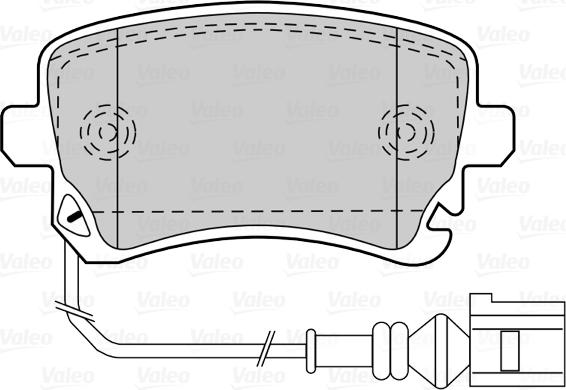 Valeo 670671 - Brake Pad Set, disc brake autospares.lv