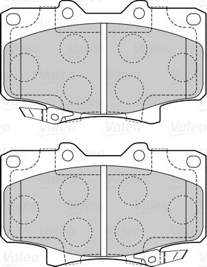 Valeo 670092 - Brake Pad Set, disc brake autospares.lv