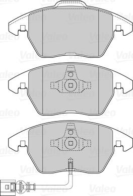 Valeo 670060 - Brake Pad Set, disc brake autospares.lv