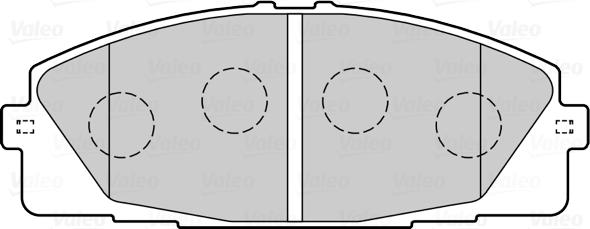 Valeo 670035 - Brake Pad Set, disc brake autospares.lv