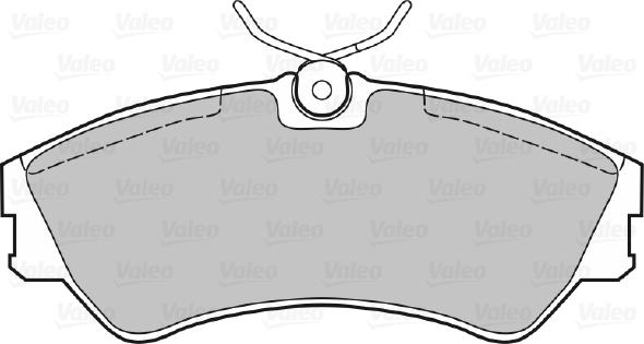 Valeo 670025 - Brake Pad Set, disc brake autospares.lv