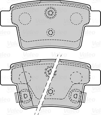 Valeo 670076 - Brake Pad Set, disc brake autospares.lv