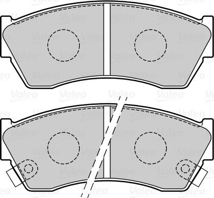 Valeo 670073 - Brake Pad Set, disc brake autospares.lv