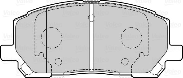 Valeo 670101 - Brake Pad Set, disc brake autospares.lv