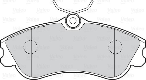 Valeo 670398 - Brake Pad Set, disc brake autospares.lv