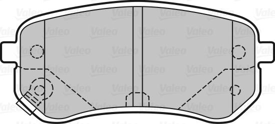 Valeo 670706 - Brake Pad Set, disc brake autospares.lv