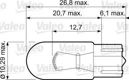 Valeo 032213 - Bulb, indicator autospares.lv