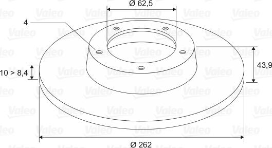 Valeo 197456 - Brake Disc autospares.lv