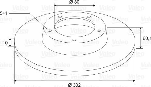 Valeo 197594 - Brake Disc autospares.lv