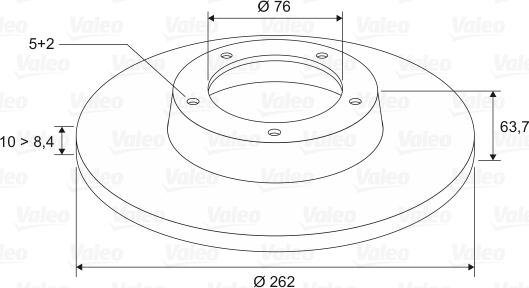 Valeo 197514 - Brake Disc autospares.lv