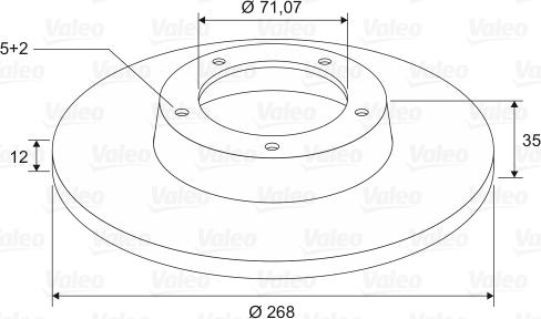 Valeo 197604 - Brake Disc autospares.lv