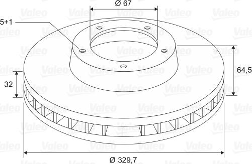 Valeo 197682 - Brake Disc autospares.lv