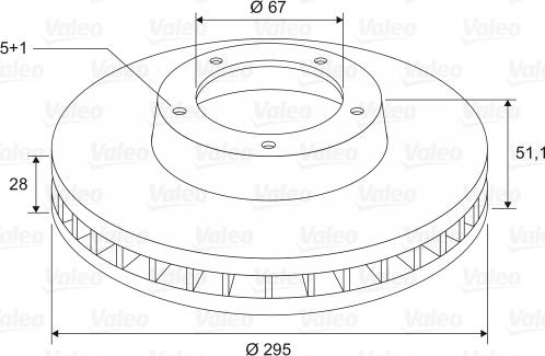 Valeo 197670 - Brake Disc autospares.lv