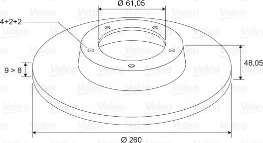 Valeo 197014 - Brake Disc autospares.lv