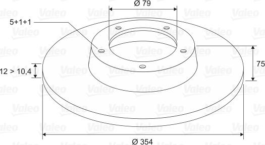 Valeo 197017 - Brake Disc autospares.lv