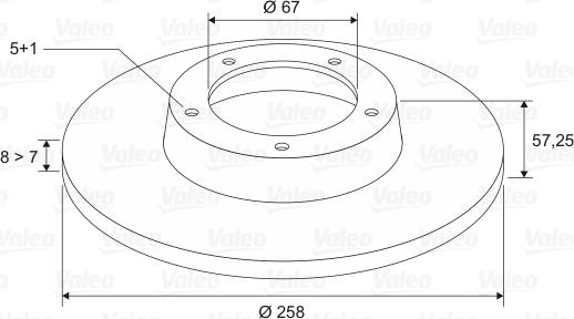 Valeo 197036 - Brake Disc autospares.lv