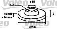 Valeo 197030 - Brake Disc autospares.lv