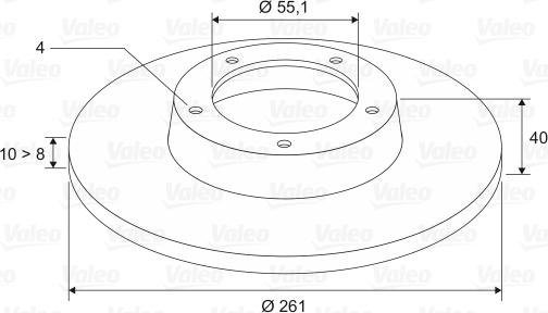 Valeo 197020 - Brake Disc autospares.lv