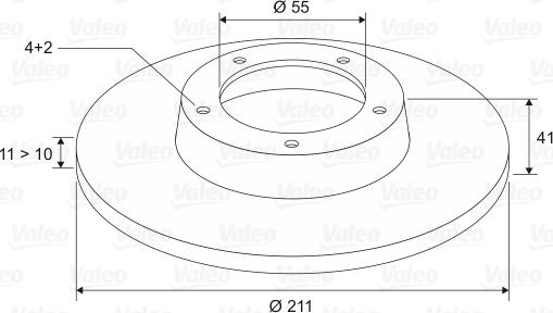 Valeo 197108 - Brake Disc autospares.lv