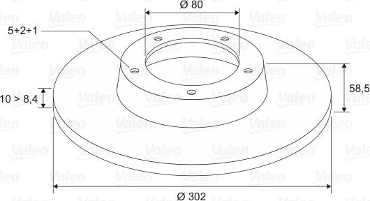 Valeo 197116 - Brake Disc autospares.lv