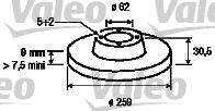 Valeo 197110 - Brake Disc autospares.lv