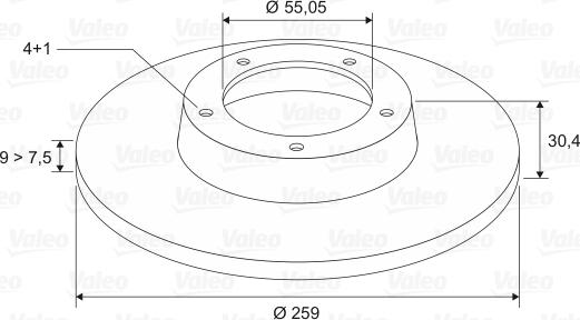 Valeo 197113 - Brake Disc autospares.lv