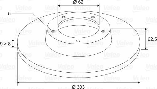 Valeo 197112 - Brake Disc autospares.lv