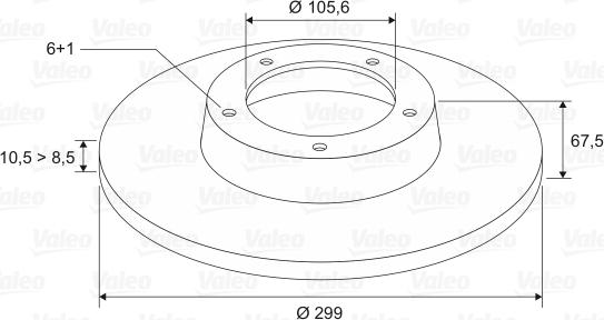 Valeo 197122 - Brake Disc autospares.lv