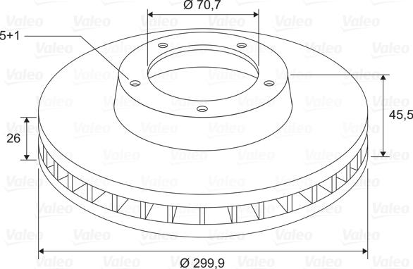 Valeo 197815 - Brake Disc autospares.lv