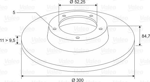 Valeo 197310 - Brake Disc autospares.lv