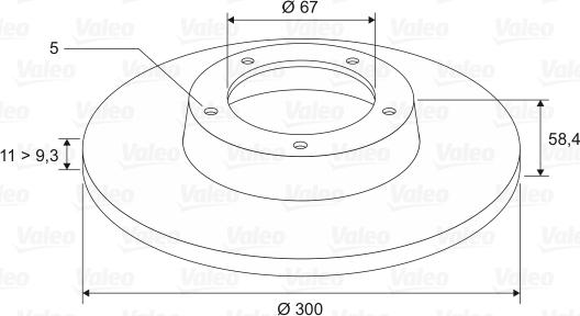 Valeo 197337 - Brake Disc autospares.lv