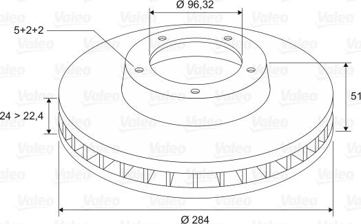 Valeo 197207 - Brake Disc autospares.lv