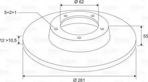 Valeo 197283 - Brake Disc autospares.lv