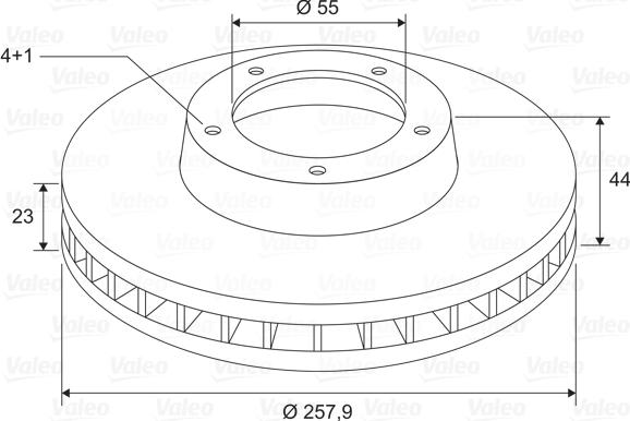 Valeo 197799 - Brake Disc autospares.lv