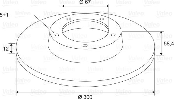 Valeo 197745 - Brake Disc autospares.lv