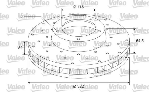 Valeo 185812 - Brake Disc autospares.lv