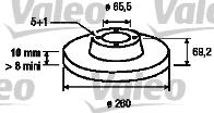 Valeo 186497 - Brake Disc autospares.lv