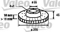 Valeo 186449 - Brake Disc autospares.lv