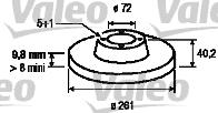 Valeo 186458 - Brake Disc autospares.lv