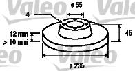 Valeo 186453 - Brake Disc autospares.lv