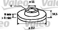 Valeo 186452 - Brake Disc autospares.lv