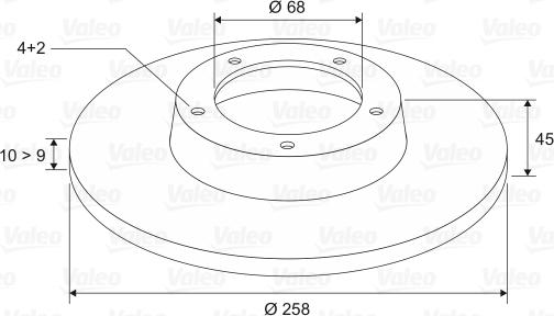 Valeo 186487 - Brake Disc autospares.lv