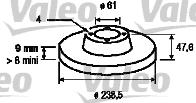 Valeo 186432 - Brake Disc autospares.lv