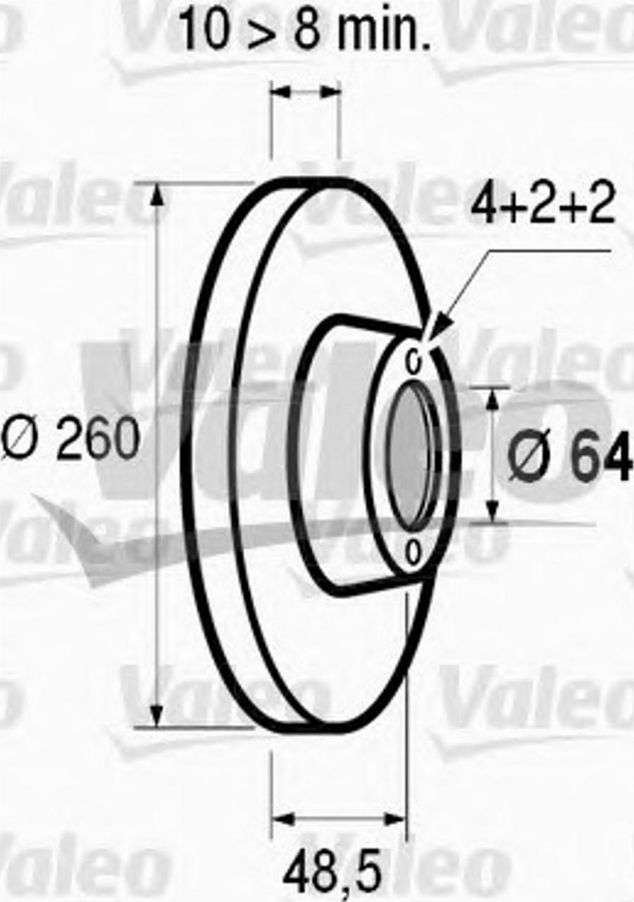 Valeo 186437 - Brake Disc autospares.lv