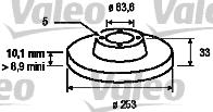Valeo 186424 - Brake Disc autospares.lv